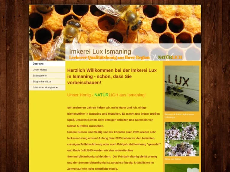Imkerei Lux, Honig aus Ismaning bei München, Bienenschwarm - Bayern in Ismaning
