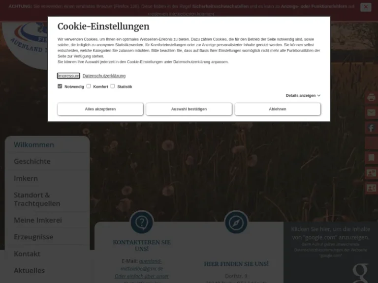 Honig aus dem Auenland Mittelelbe – Imkerei Dr. Anica Fietz - Sachsen-Anhalt in Lödderitz