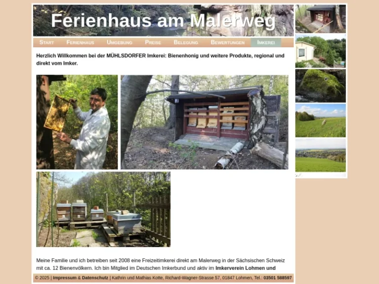 MÜHLSDORFER Imkerei Mathias Kotte - Sachsen in Lohmen