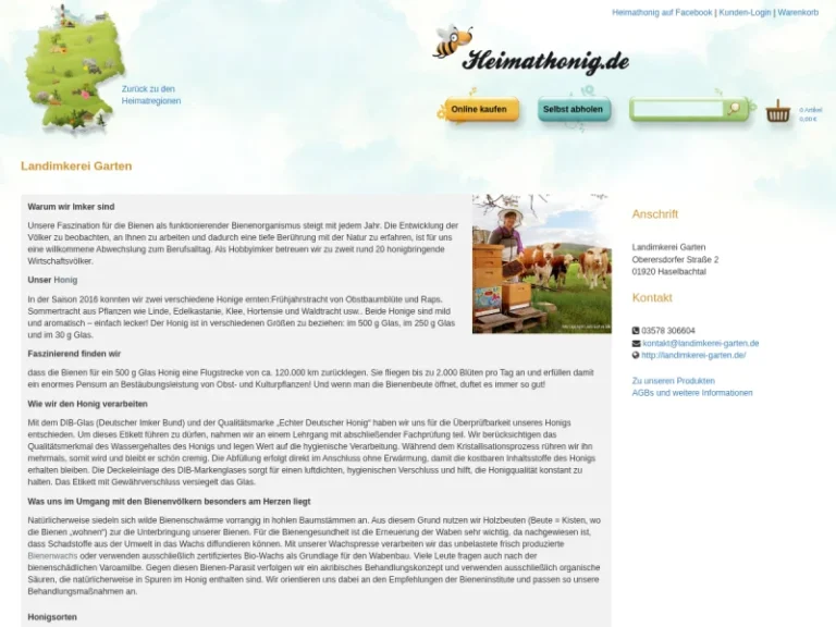 Landimkerei Garten - Sachsen in Haselbachtal