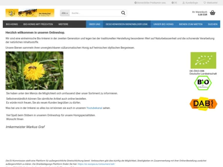 Der Honig Graf Markus Graf - Bayern in Bad Tölz