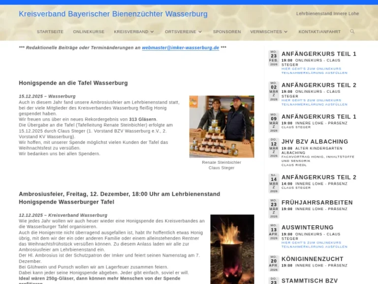 Bienenzuchtverein Wasserburg - Bayern in Wasserburg am Inn