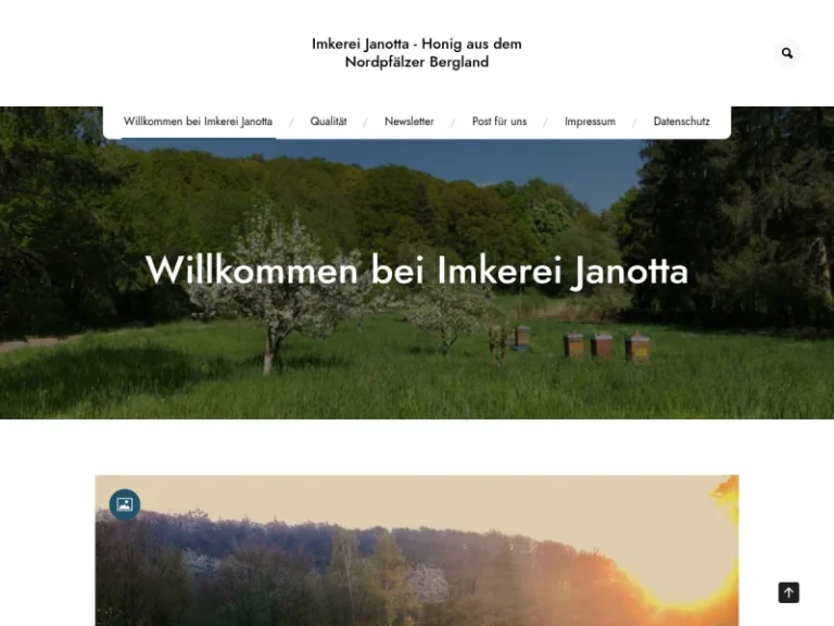 Imkerei Janotta – Honig aus dem Nordpfälzer Bergland - Rheinland-Pfalz in Obermoschel