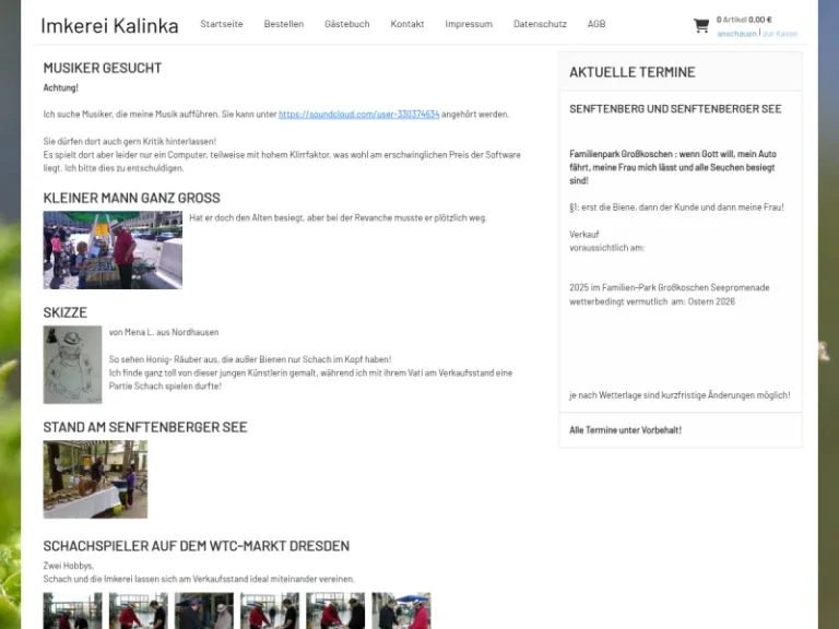 Honig aus eigener Imkerei - Brandenburg in Senftenberg