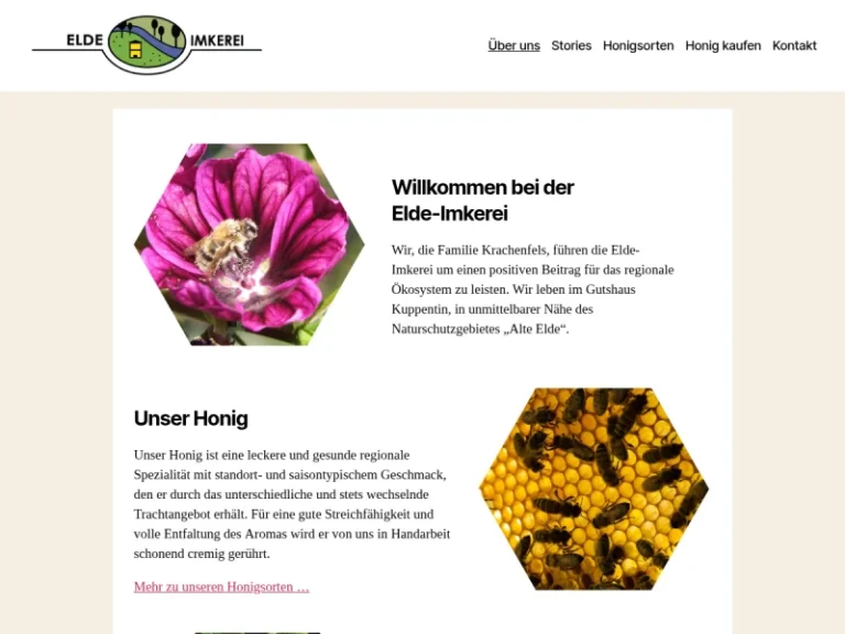 Elde-Imkerei - Mecklenburg-Vorpommern in Gallin-Kuppentin