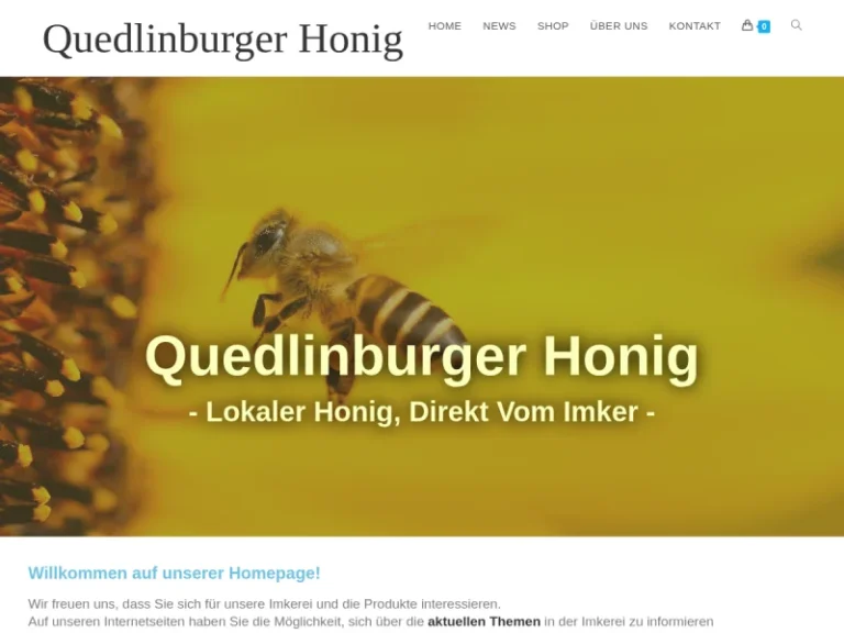 Quedlinburger Honig, Honig aus regionaler Imkerei - Sachsen-Anhalt in Quedlinburg