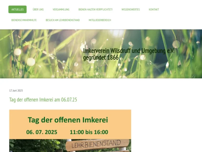 Imkerverein Wilsdruff und Umgebung e.V. - Sachsen in Wilsdruff