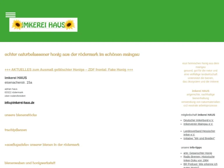 imkerei HAUS - Hessen in Rödermark