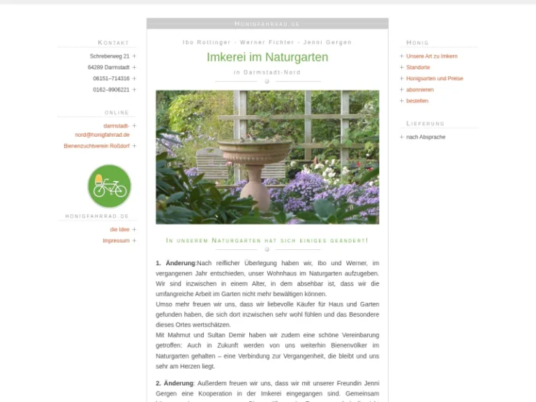 Honigverkauf im Naturgarten - Hessen in Darmstadt