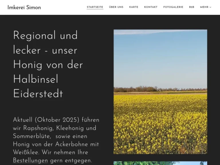 Imkerei Simon - Schleswig-Holstein in Osterhever