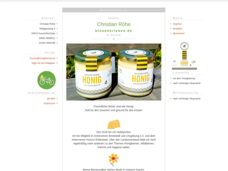 Imkerei Christian Röhe - Schleswig-Holstein in Husum