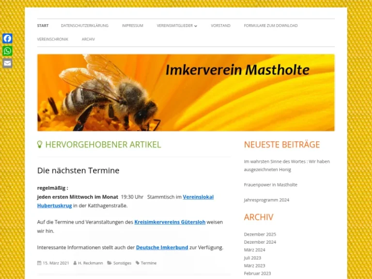 Imkerverein-Mastholte - Nordrhein-Westfalen in Rietberg