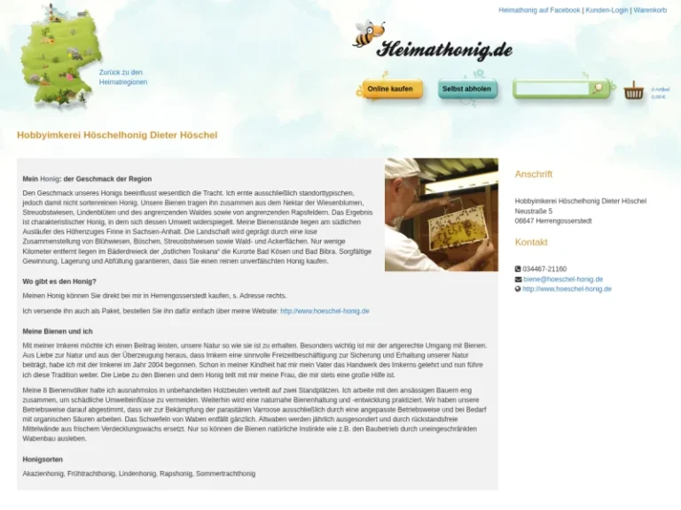 Hobbyimkerei Höschelhonig Dieter Höschel - Sachsen-Anhalt in An der Poststraße