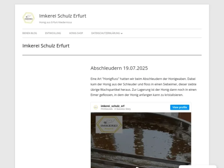 Imkerei Schulz - Thüringen in Erfurt