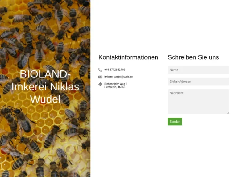 Bioland Imkerei Niklas Wudel - Hessen in Herbstein