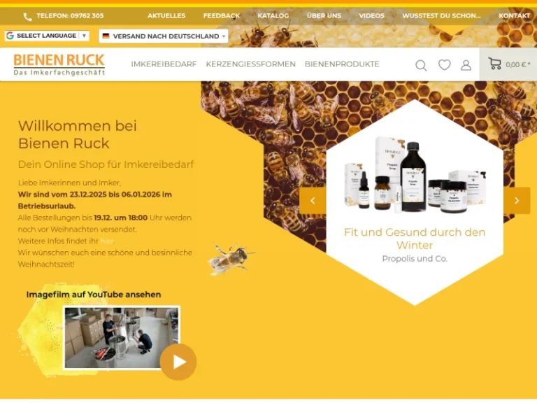 Imkereibedarf Bienen Ruck GmbH - Bayern in Wülfershausen an der Saale