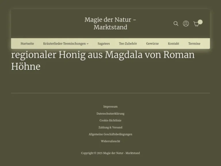 Imkerei Höhne - Thüringen in Magdala