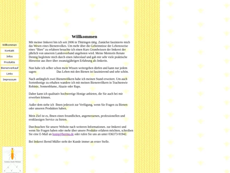 Imkerei Bernd Müller - Thüringen in Buttstädt