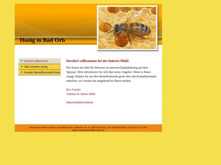 Honig in Bad Orb - Hessen in Bad Orb