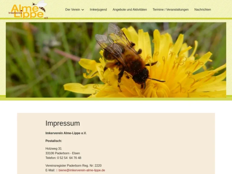 Bienenstand Imkerverein Alme-Lippe - Nordrhein-Westfalen in Paderborn