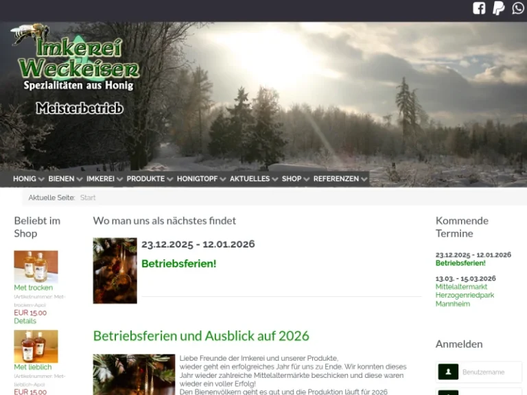 Imkerei Weckeiser - Hessen in Hirzenhain