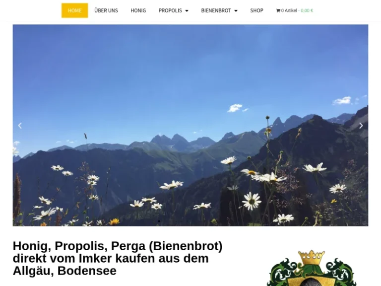 Hobbyimkerei Wolfgang Schwarz Bienen-Wundermittel, Alpen Honig, Alpen Propolis, Bienenbrot - Bayern in Weißensberg