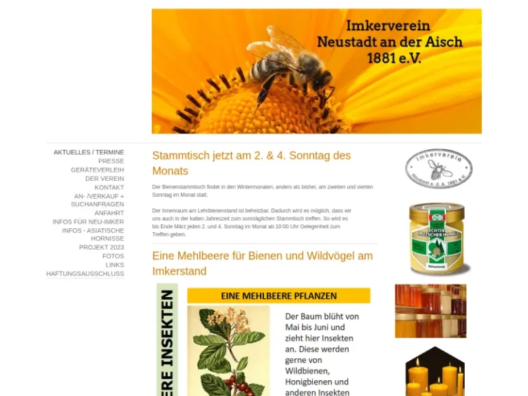 Lehrbienenstand des Imkerverein Neustadt an der Aisch 1881 e.V. - Bayern in Neustadt an der Aisch