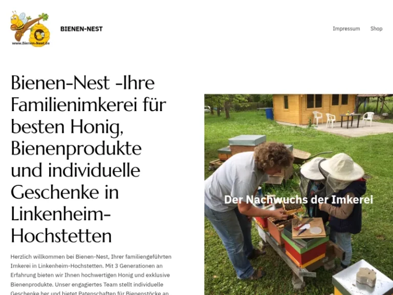 Bienen-Nest Raff Imkerei Honig Geschenke Bienen - Baden-Württemberg in Linkenheim-Hochstetten