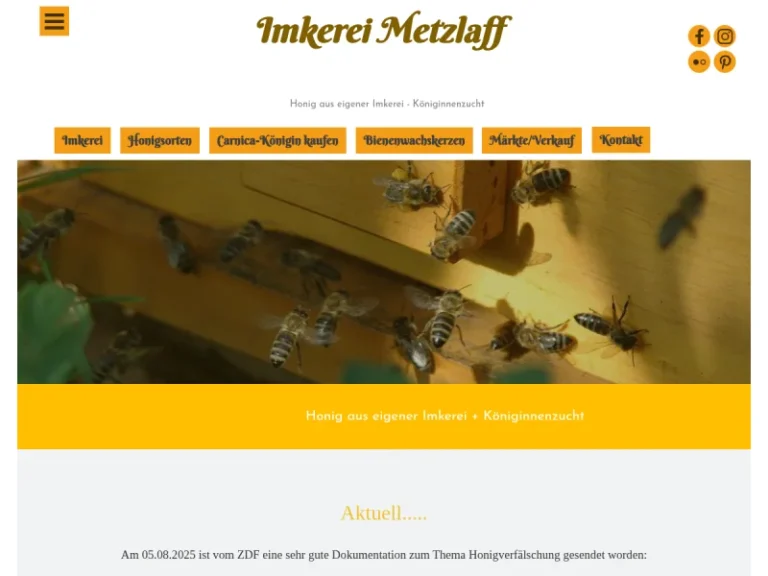 Imkerei Metzlaff - Rheinland-Pfalz in Neustadt an der Weinstraße