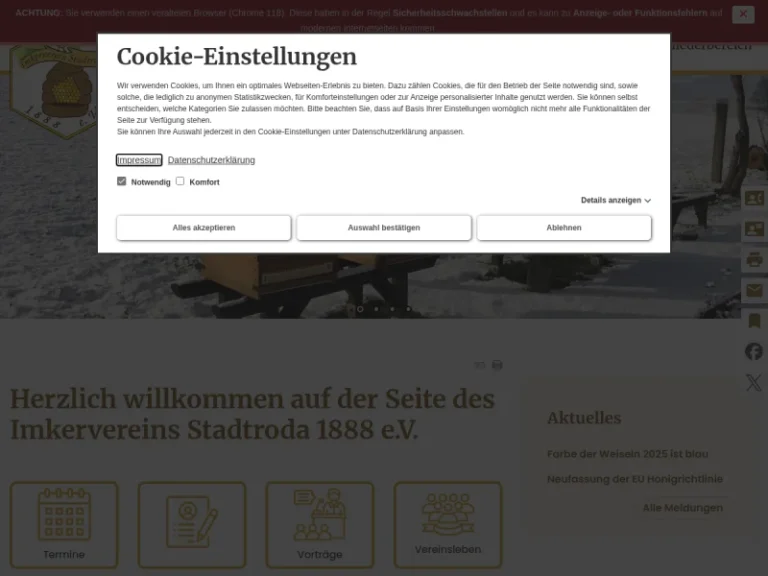 Imkerverein Stadtroda 1888 e.V. - Thüringen in Stadtroda