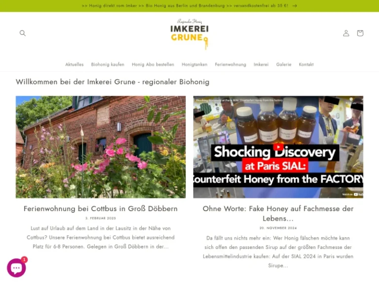 Ferienwohnung & Imkerei Grune - Brandenburg in Neuhausen/Spree