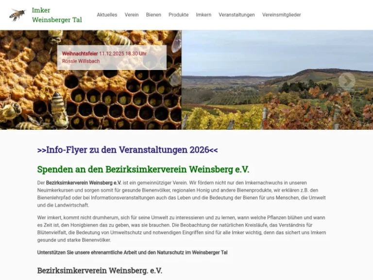 Imker Weinsbergertal - Baden-Württemberg in Wüstenrot