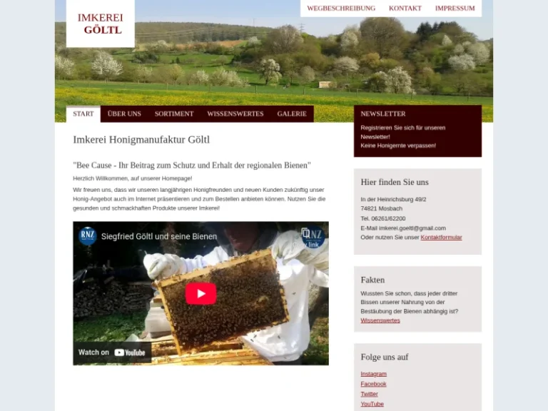 Imkerei Göltl - Baden-Württemberg in Mosbach