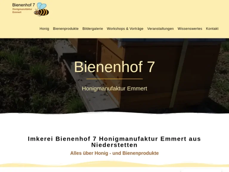 Bienenhof 7 – Honigmanufaktur Emmert - Baden-Württemberg in Niederstetten