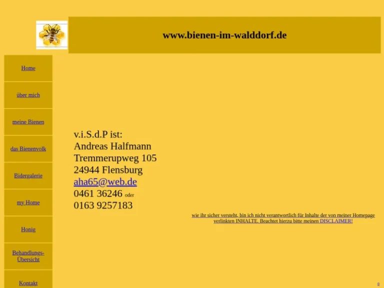 bienen-im-walddorf.de - Schleswig-Holstein in Flensburg