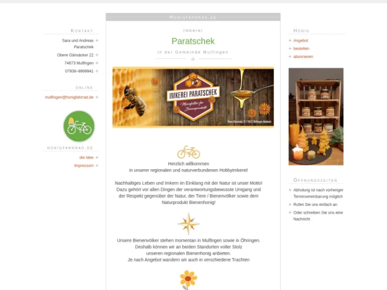 Imkerei Paratschek - Baden-Württemberg in Mulfingen