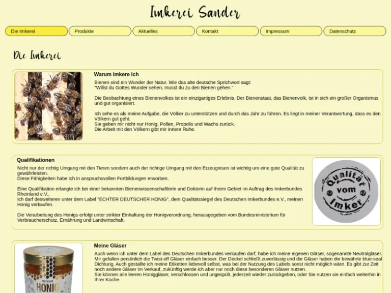 Imkerei Sander - Nordrhein-Westfalen in Windeck