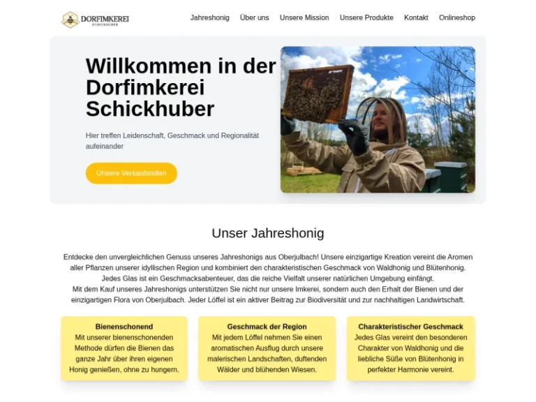 Dorfimkerei Schickhuber - Bayern in Julbach