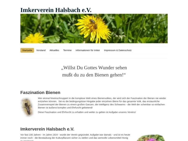 Imkerverein Halsbach e.V. - Bayern in Halsbach