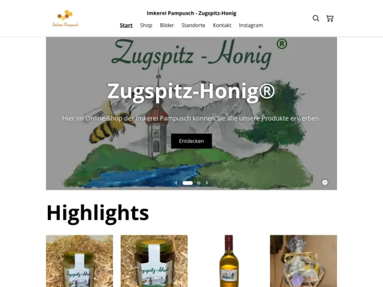 Imkerei Pampusch Zugspitz-Honig® Automat am Marienplatz - Bayern in Garmisch-Partenkirchen