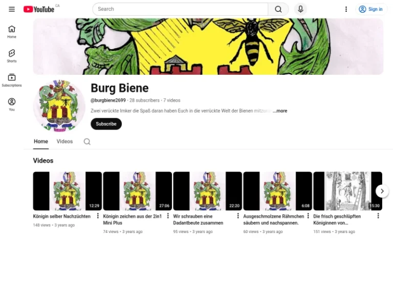 Burg Biene Honig vom Imker (Selbstbediehnung) - Hessen in Münzenberg