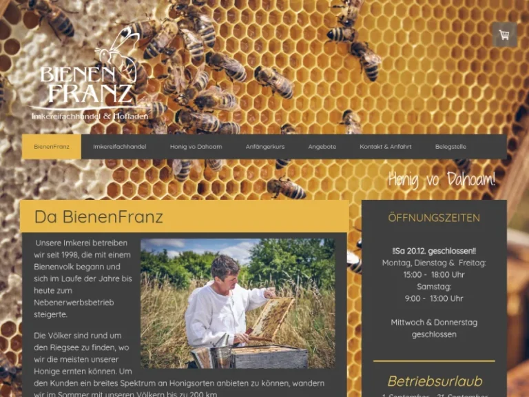 BienenFranz GbR – Franz u. Stefanie Höcker - Bayern in Riegsee