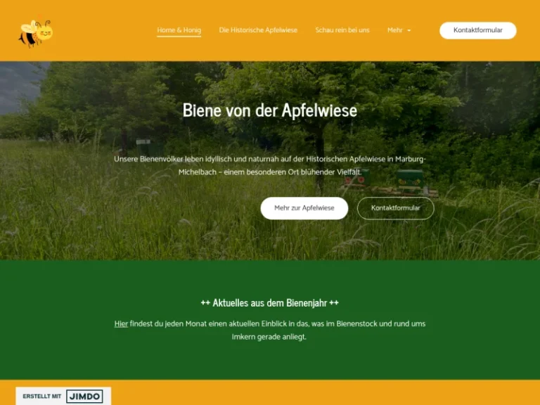 Biene von der Apfelwiese - Hessen in Marburg