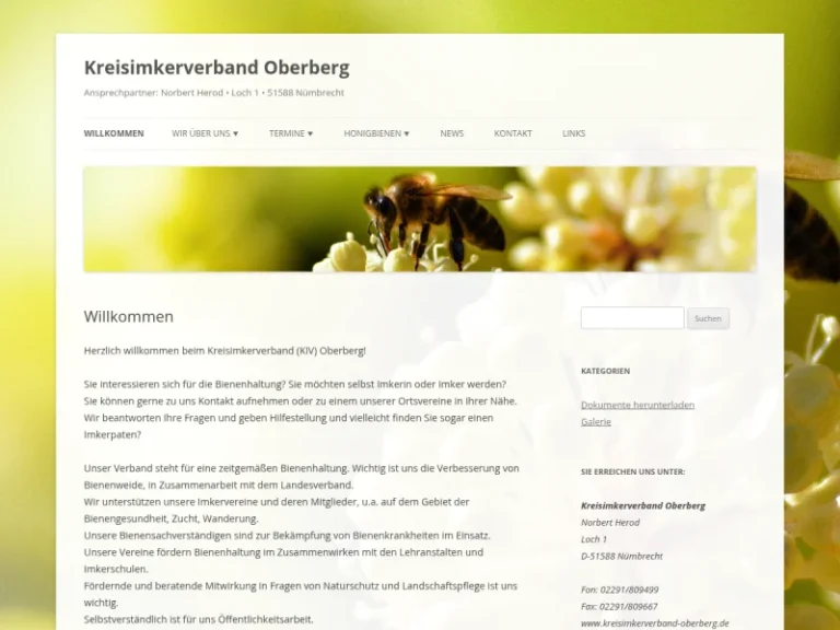 Kreisimkerverband Oberberg - Nordrhein-Westfalen in Nümbrecht