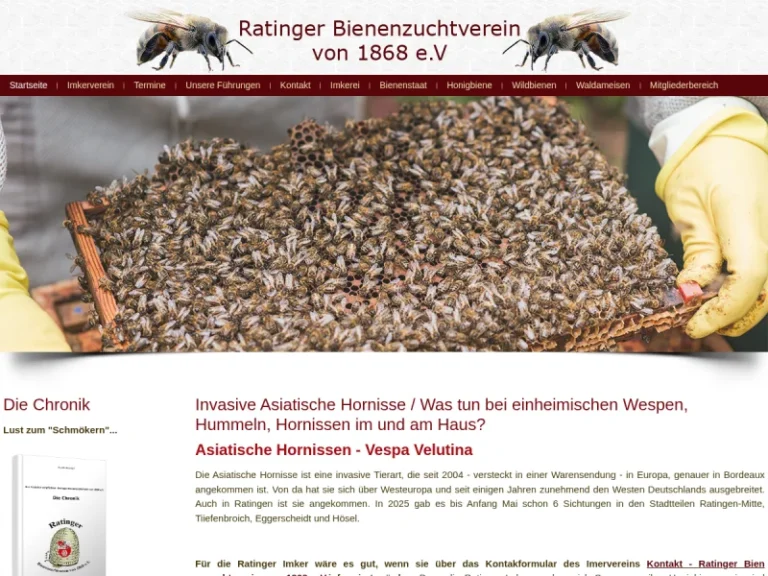 Ratinger Bienenzuchtverein von 1868 e.V (Bienen – Lehrstand) - Nordrhein-Westfalen in Ratingen