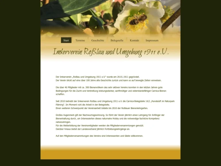 Imkerverein Roßlau und Umgebung 1911 e.V. - Sachsen-Anhalt in Dessau-Roßlau