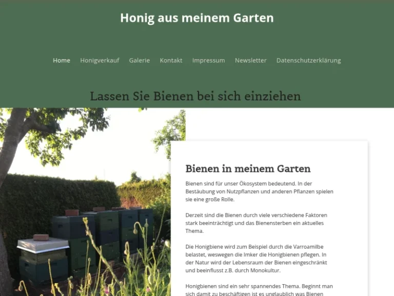 Honig aus meinem Garten - Schleswig-Holstein in Wedel