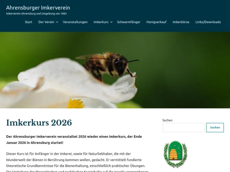 Imkerverein Ahrensburg - Schleswig-Holstein in Ammersbek