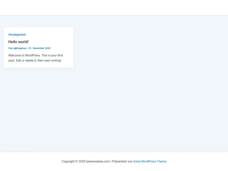 Bienenwiese - Brandenburg in Schenkendöbern