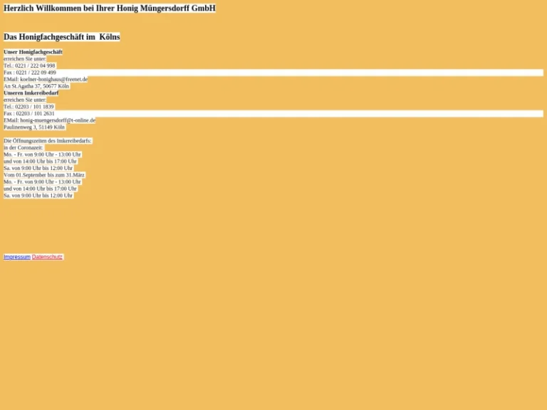 Honig Müngersdorff - Nordrhein-Westfalen in Köln